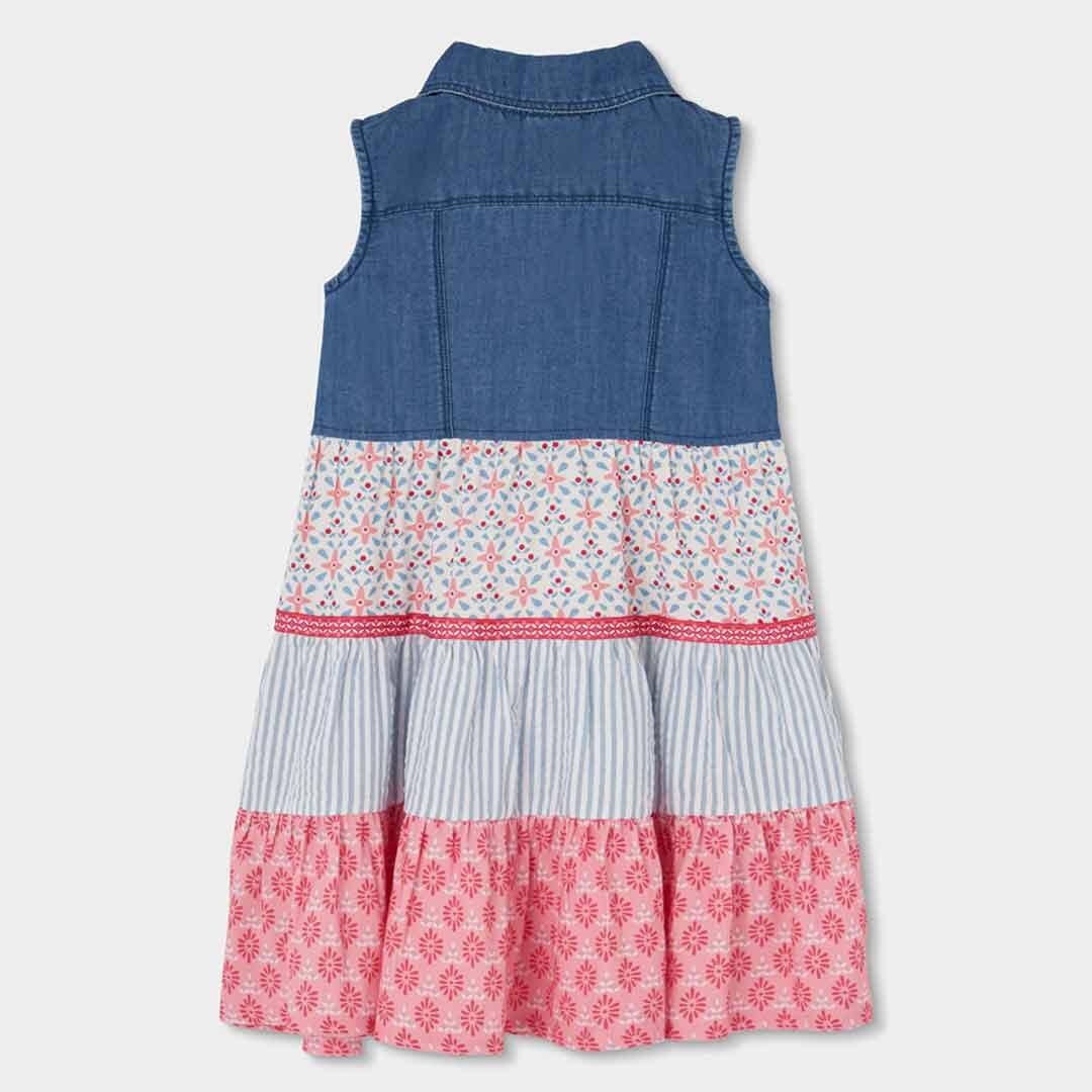 Vestidos de verano de tenis kids niña boboli azul 2/4