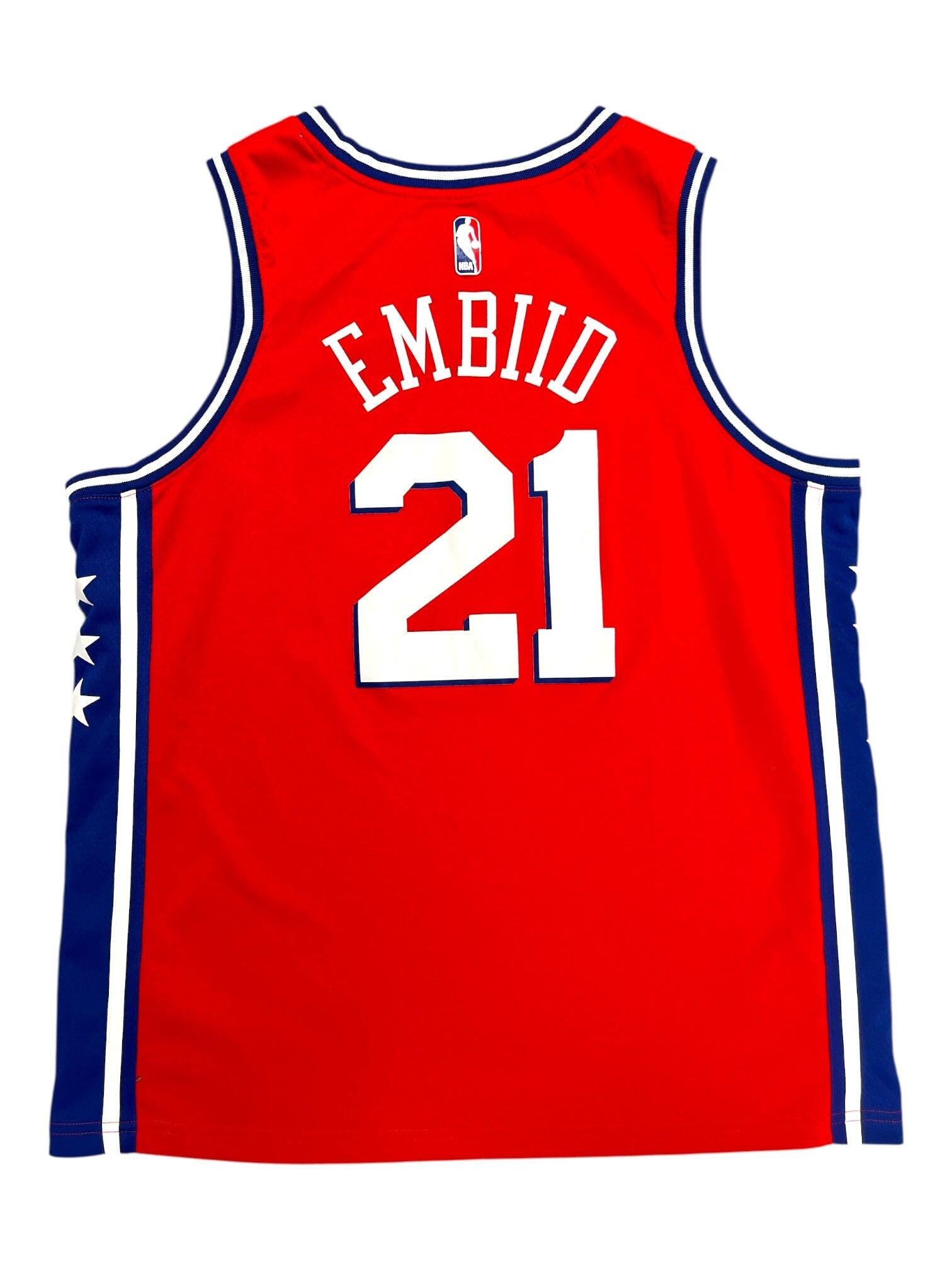 Second hand - Maglia NBA Philadelphia Sixers 2017/2019 Embiid - Stato eccellente 2/2