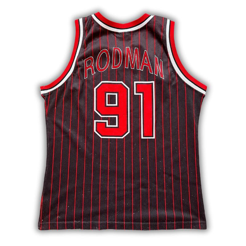 Segunda vida - Camisola NBA Chicago Bulls 1995/1998 Rodman - Como novo 2/2