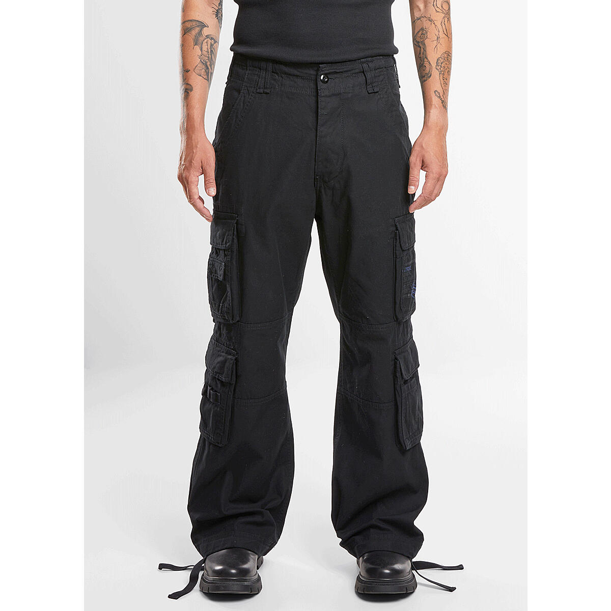 Brandit Pure Vintage Pants Herren (Black) Größe L 3/5