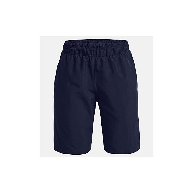 Pantalones cortos niño - UA Woven Graphic - Azul marino 3/4