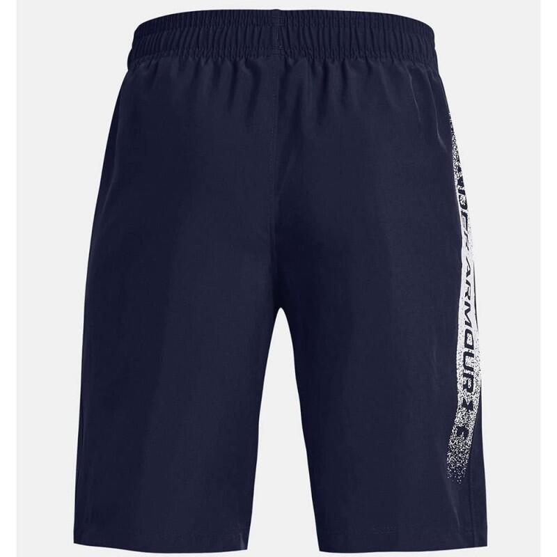 Pantalones cortos niño - UA Woven Graphic - Azul marino 2/4
