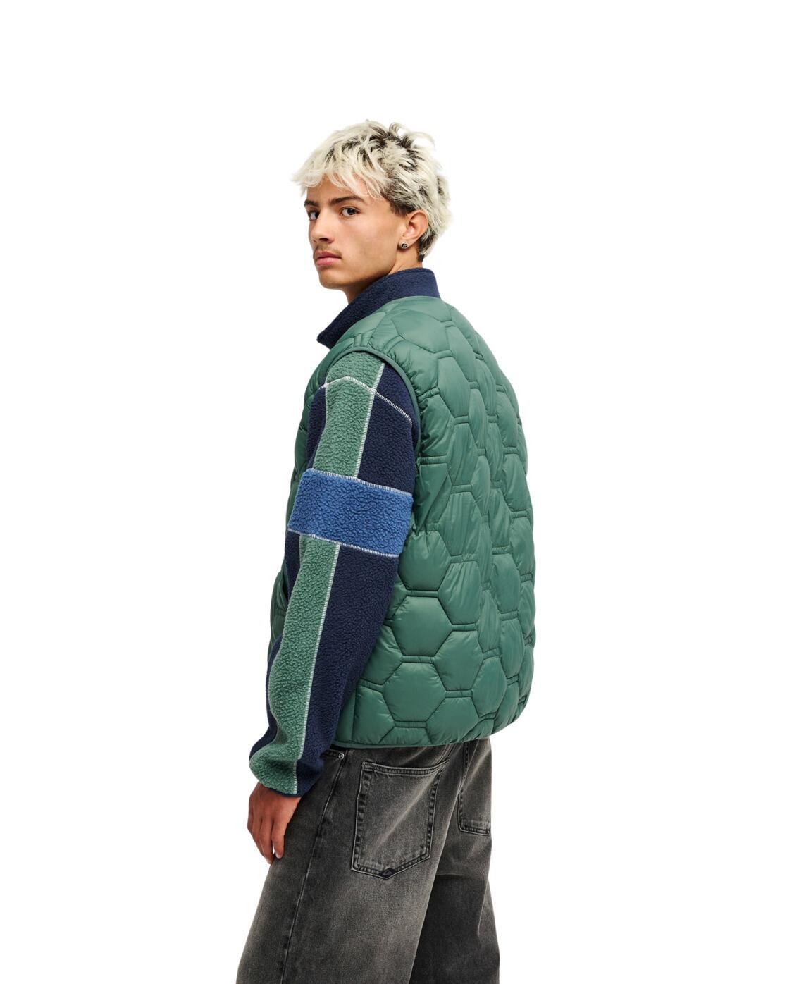 Chaleco negro acolchado FUSE URBAN GILET Verde Hombre 3/4