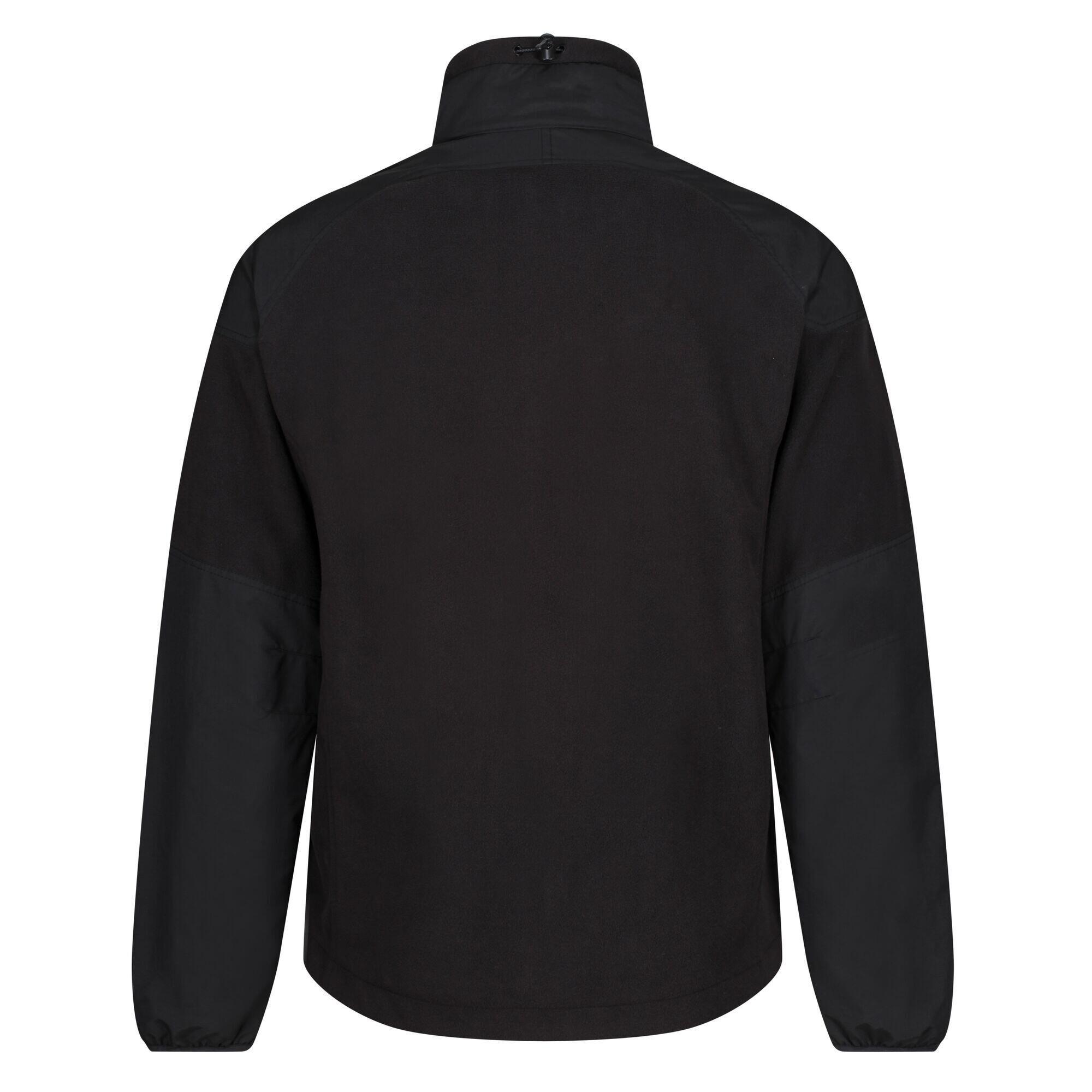 Mens Broadstone Full Zip Fleece Jacket (Black) 3/5