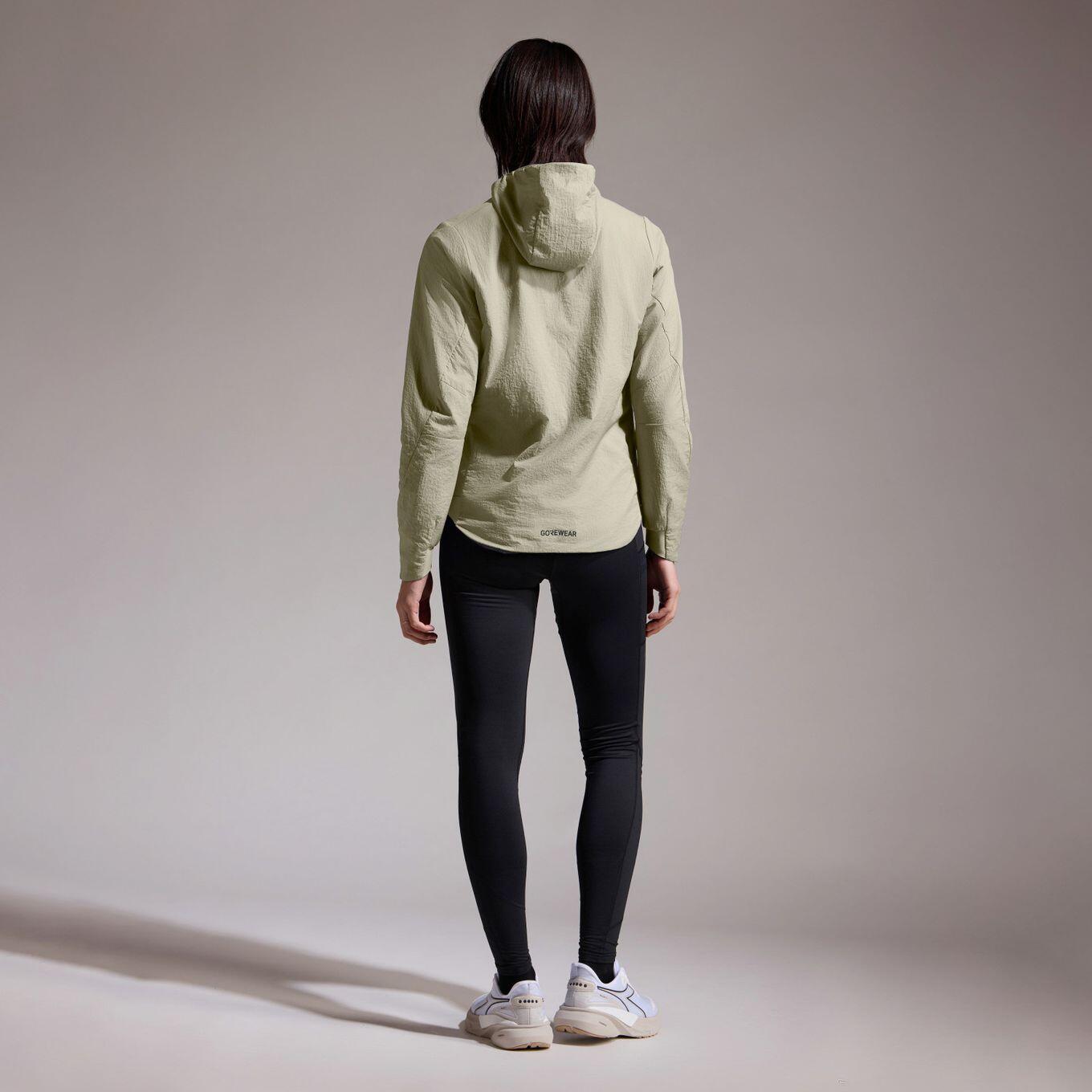 Gore Wear Concurve Windstopper Beige Hooded Jacket voor dames 5/7