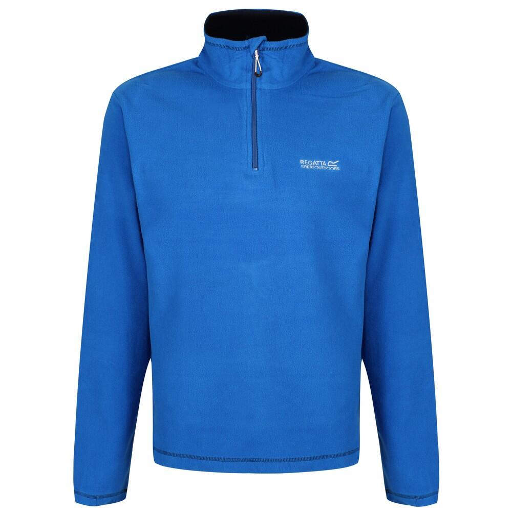 Great Outdoors Mens Thompson Half Zip Fleece Top (Oxford Blue)