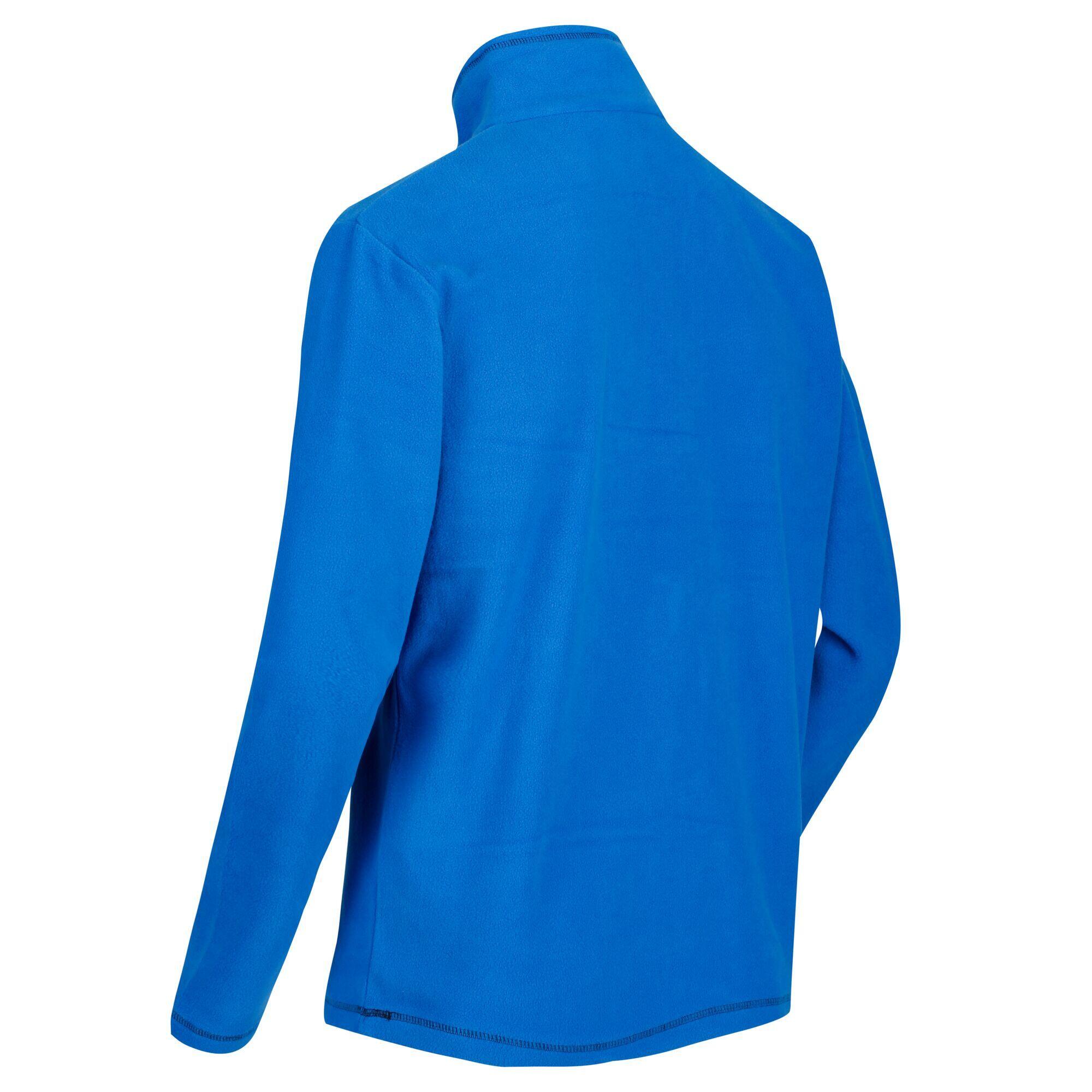 Polaire THOMPSON Homme col zippé 100% polyester bleu regular 3/5
