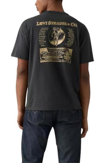T-shirt - sportswear - Uomo - Levi's Batwing logo - 100% cotone - grigio scuro