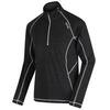 Heren Yonder Quick Dry Vochtigheid Wicking Half Zip Fleece Jasje (Zwart)