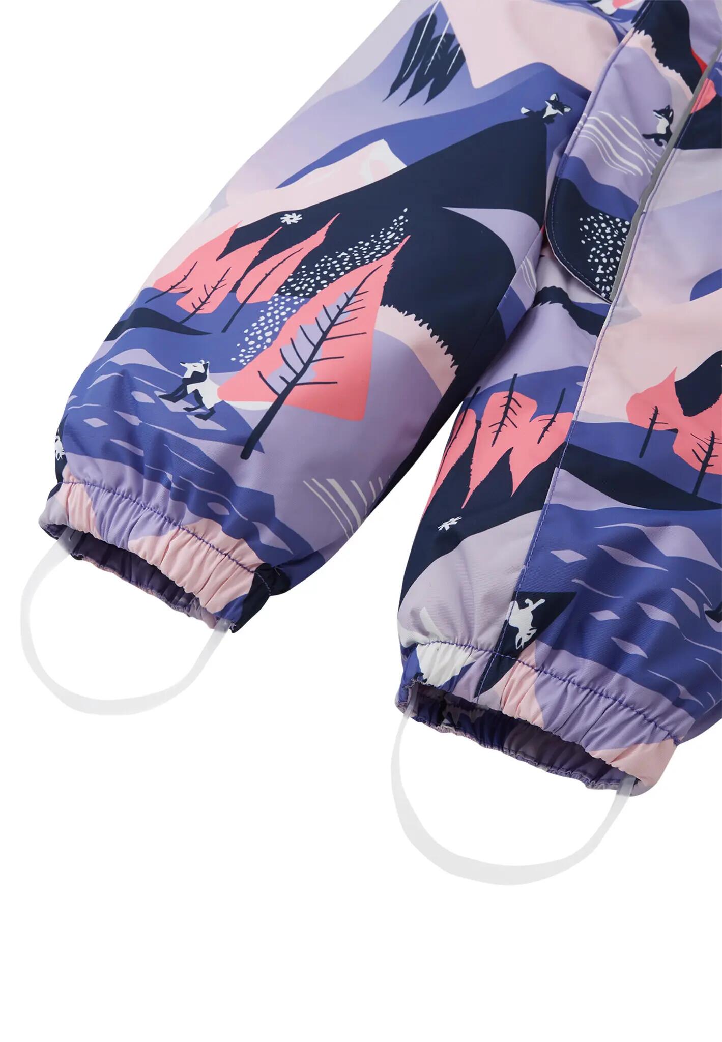 Tuta da neve per bambini Puhuri color viola tenue 5/5