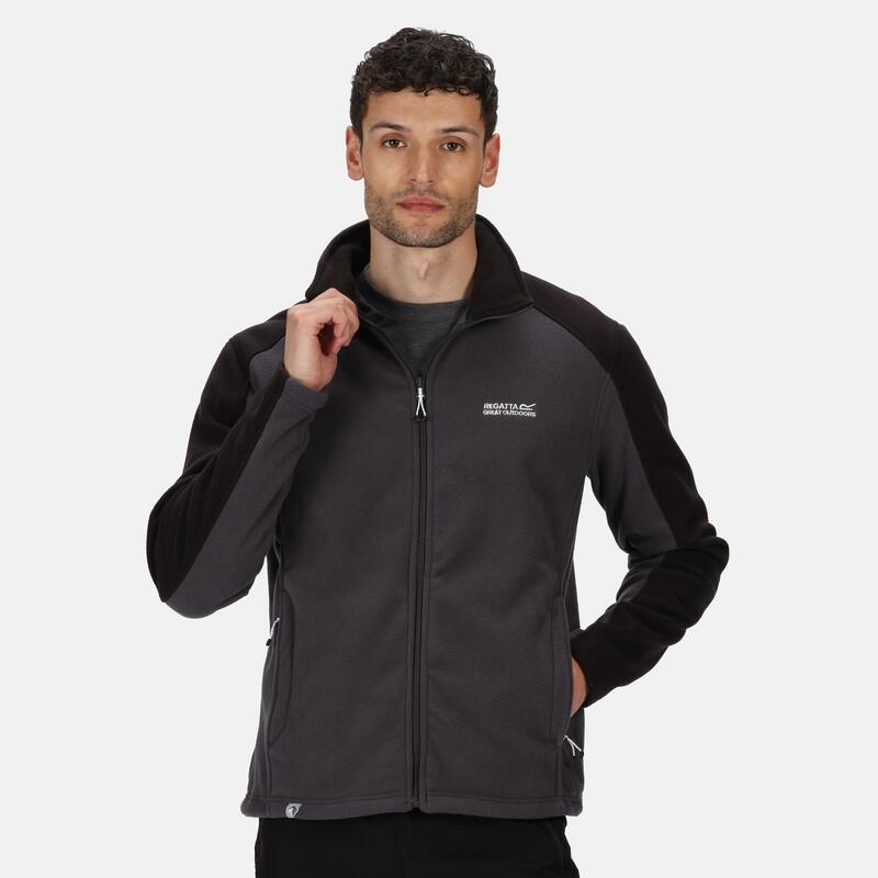Veste Polaire HEDMAN Homme (Gris Foncé/noir)
