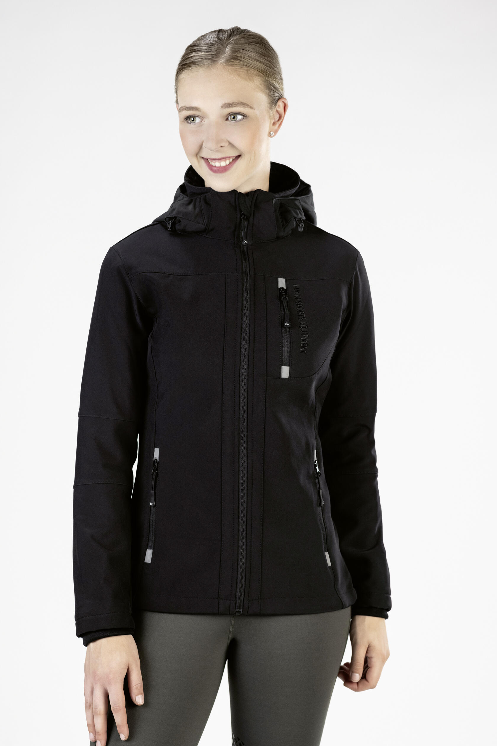 Duweljack met afneembare capuchon voor vrouwen HKM Softshell 2/7