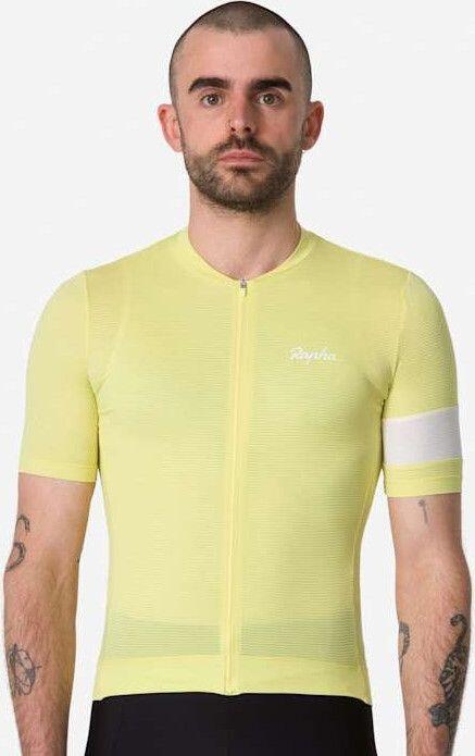 Maillot ligero Rapha Core Amarillo/Blanco Maillot de manga corta para hombre 3/6