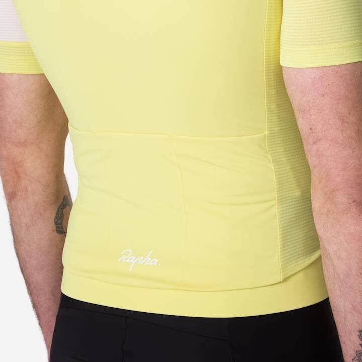 Maillot ligero Rapha Core Amarillo/Blanco Maillot de manga corta para hombre 6/6