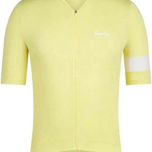 Rapha Core Lightweight Jersey Yellow/White Men's short sleeve jersey