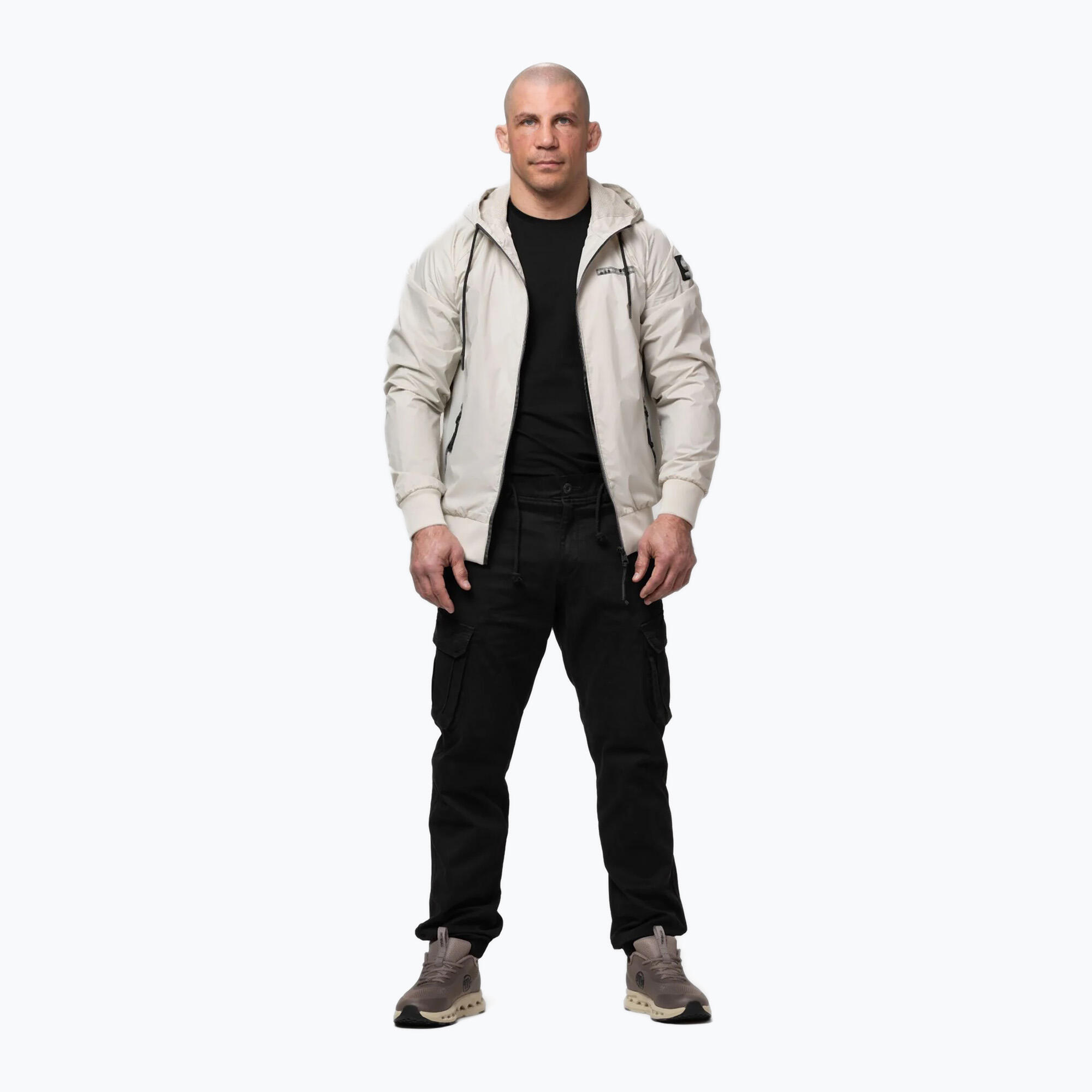 Kurtka męska Pitbull Athletic Logo Nylon Hooded 2/7
