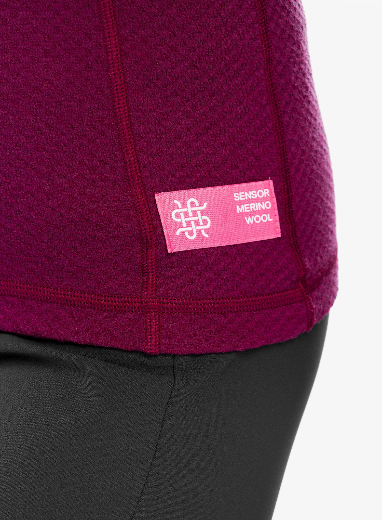 Bluza termoaktywna damska Sensor Merino DF Tee L/S Zip 6/6