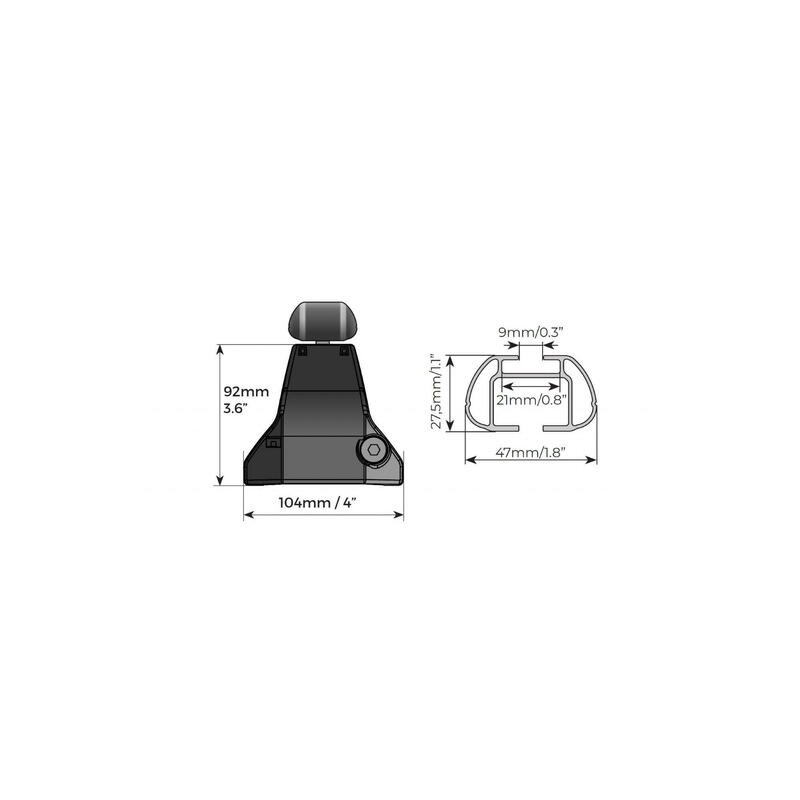 Menabo Omega Aluminiu pentru VW Tiguan II 2016+