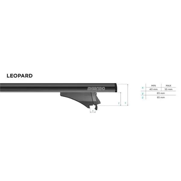 Tetőcsomagtartó Menabo Leopard Black XL – Mitsubishi Outlander PHEV 2014+ 4/7