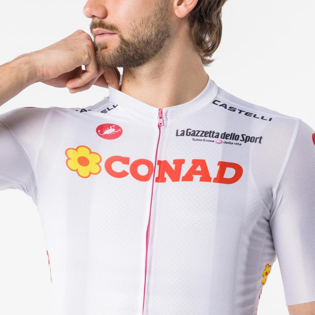 Castelli Giro d’Italia 26 Camisola Branca Competizione 4 3/6