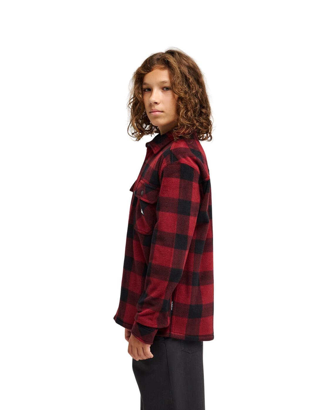 Lange mouwen geruite blouse VENTURE POLAR Rot Jongens 8-16 3/4