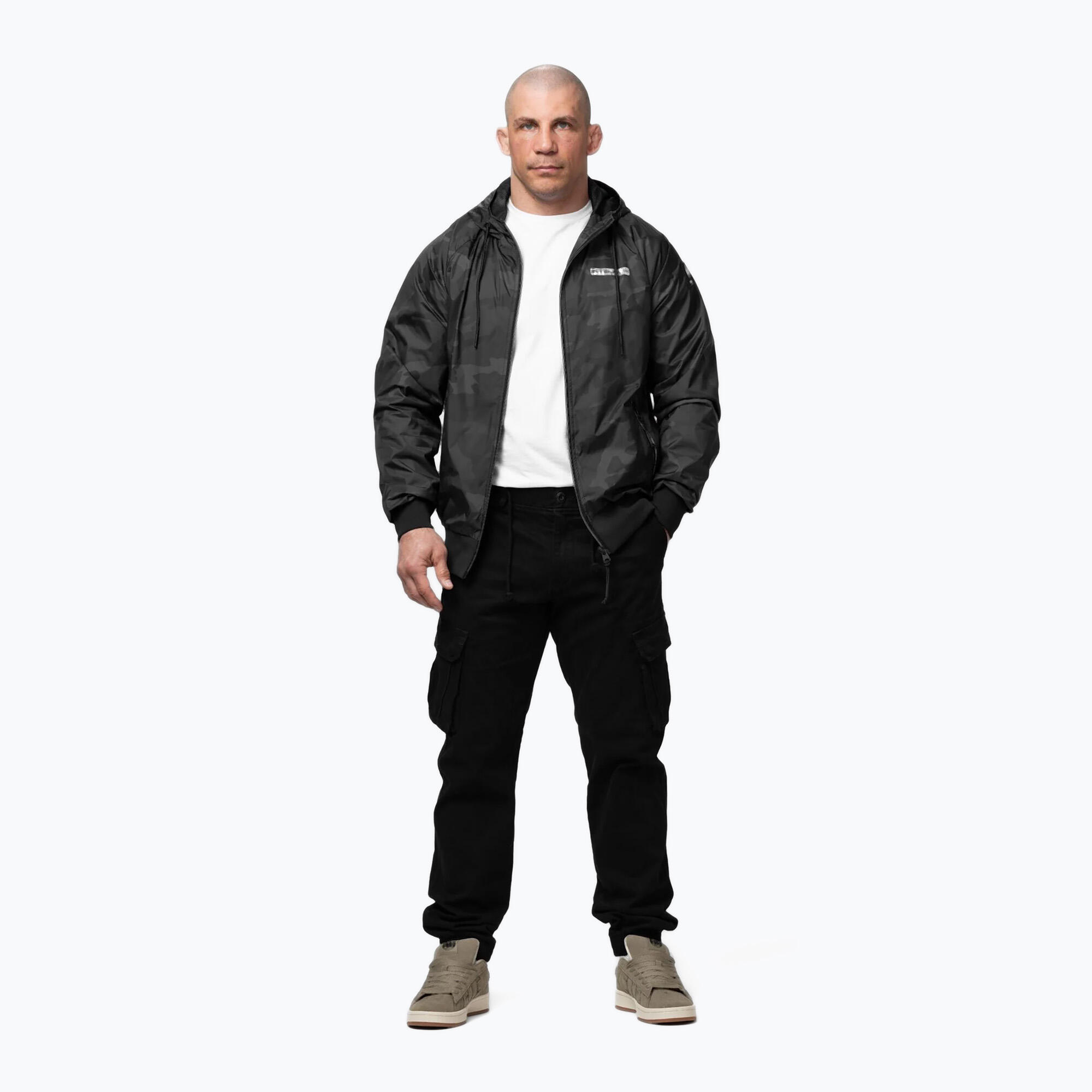 Kurtka męska Pitbull Athletic Logo Nylon Hooded 2/7