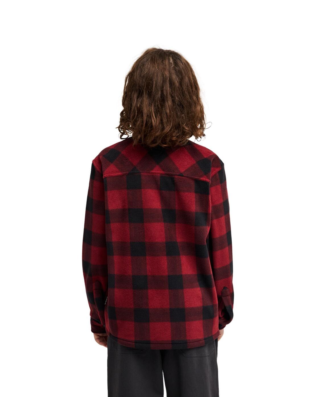 Lange mouwen geruite blouse VENTURE POLAR Rot Jongens 8-16 2/4