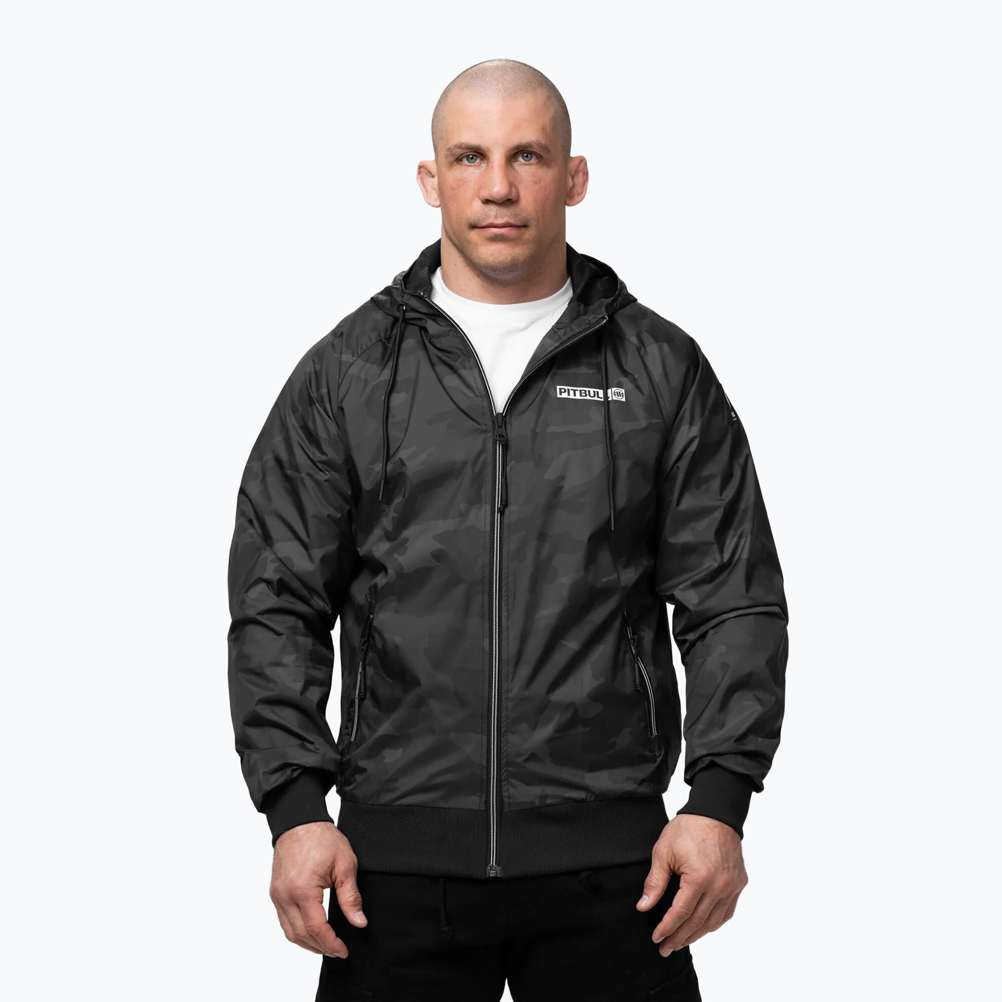 Kurtka męska Pitbull Athletic Logo Nylon Hooded 5/7