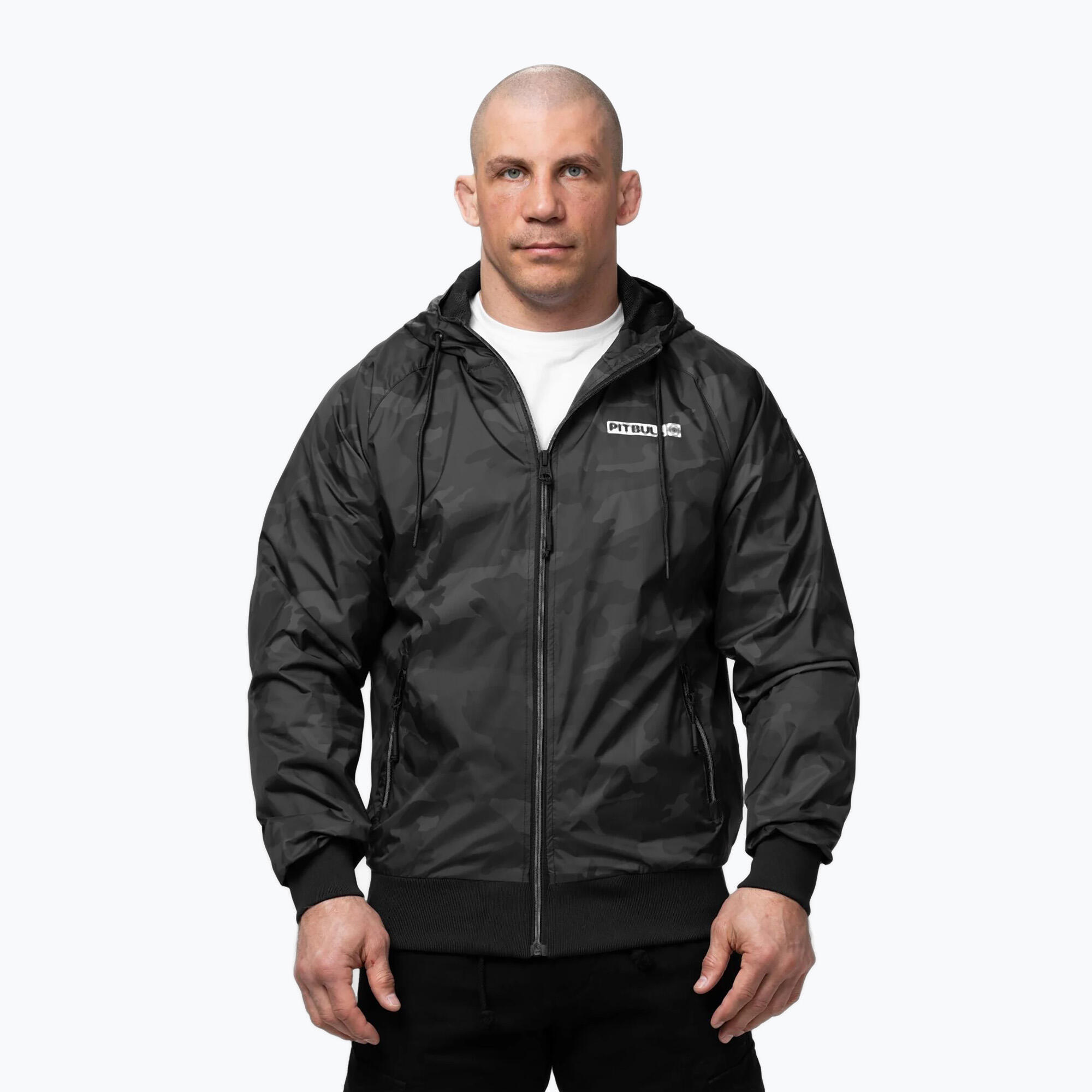 Kurtka męska Pitbull Athletic Logo Nylon Hooded 4/7