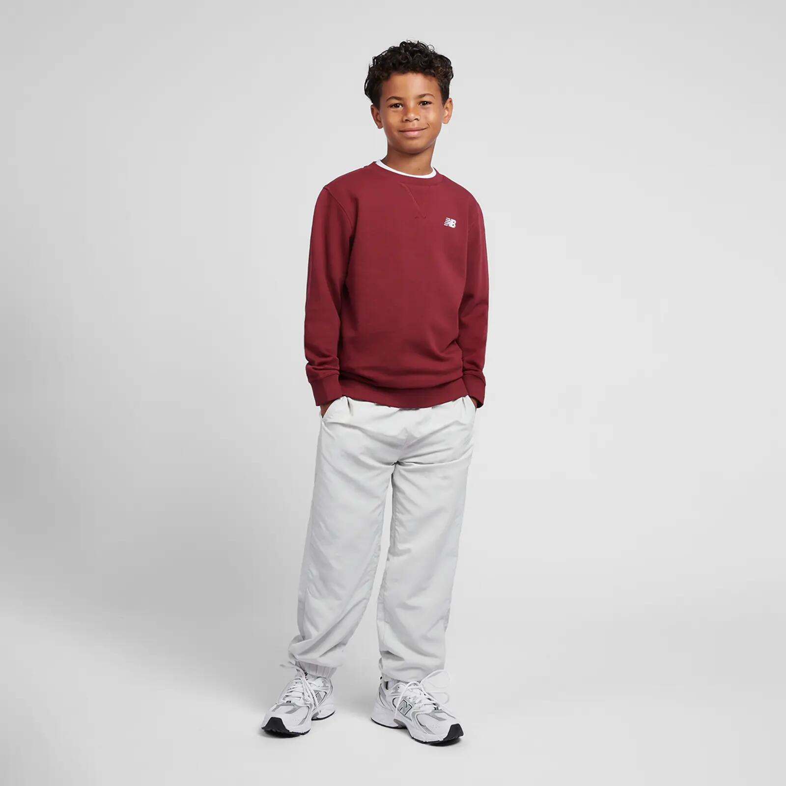 1282 Kids Crewneck French Terry Small Logo Sweatshirt 3/3