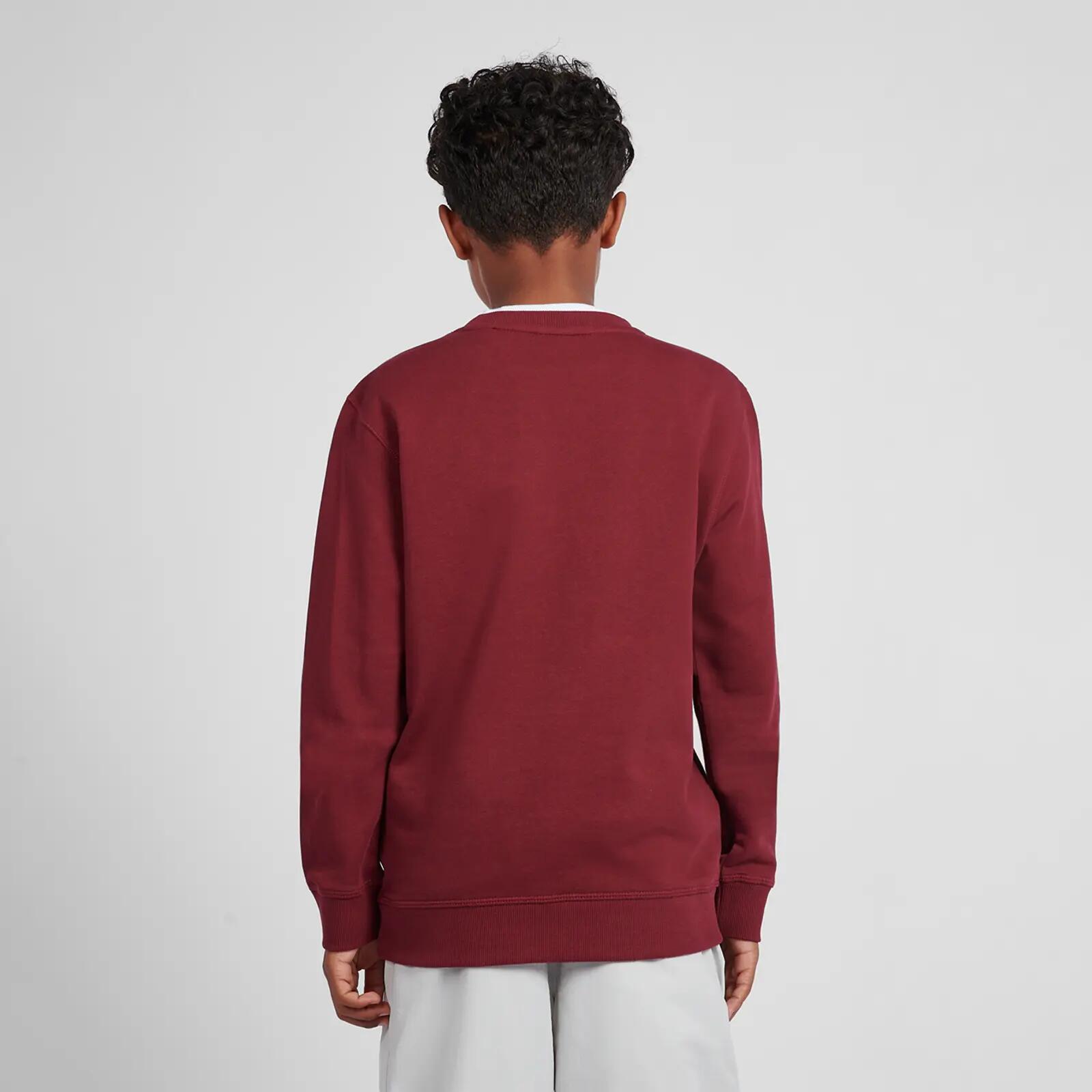 1282 Kids Crewneck French Terry Small Logo Sweatshirt 2/3