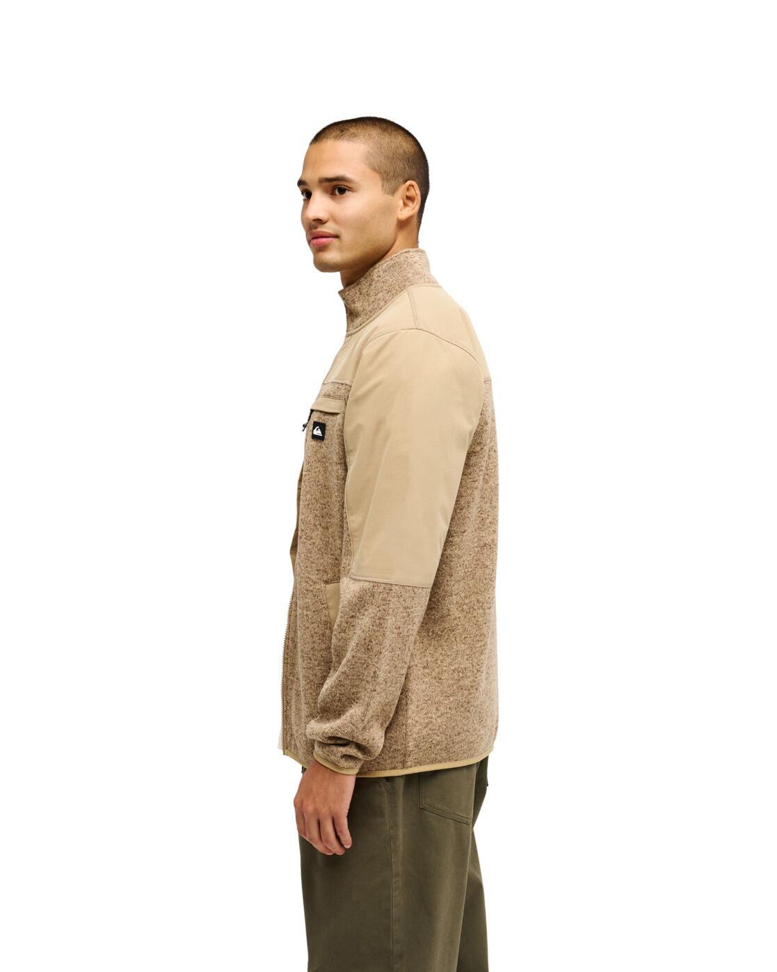 Fleece met Rits KELLER OUTDOOR Braun Heren 3/4