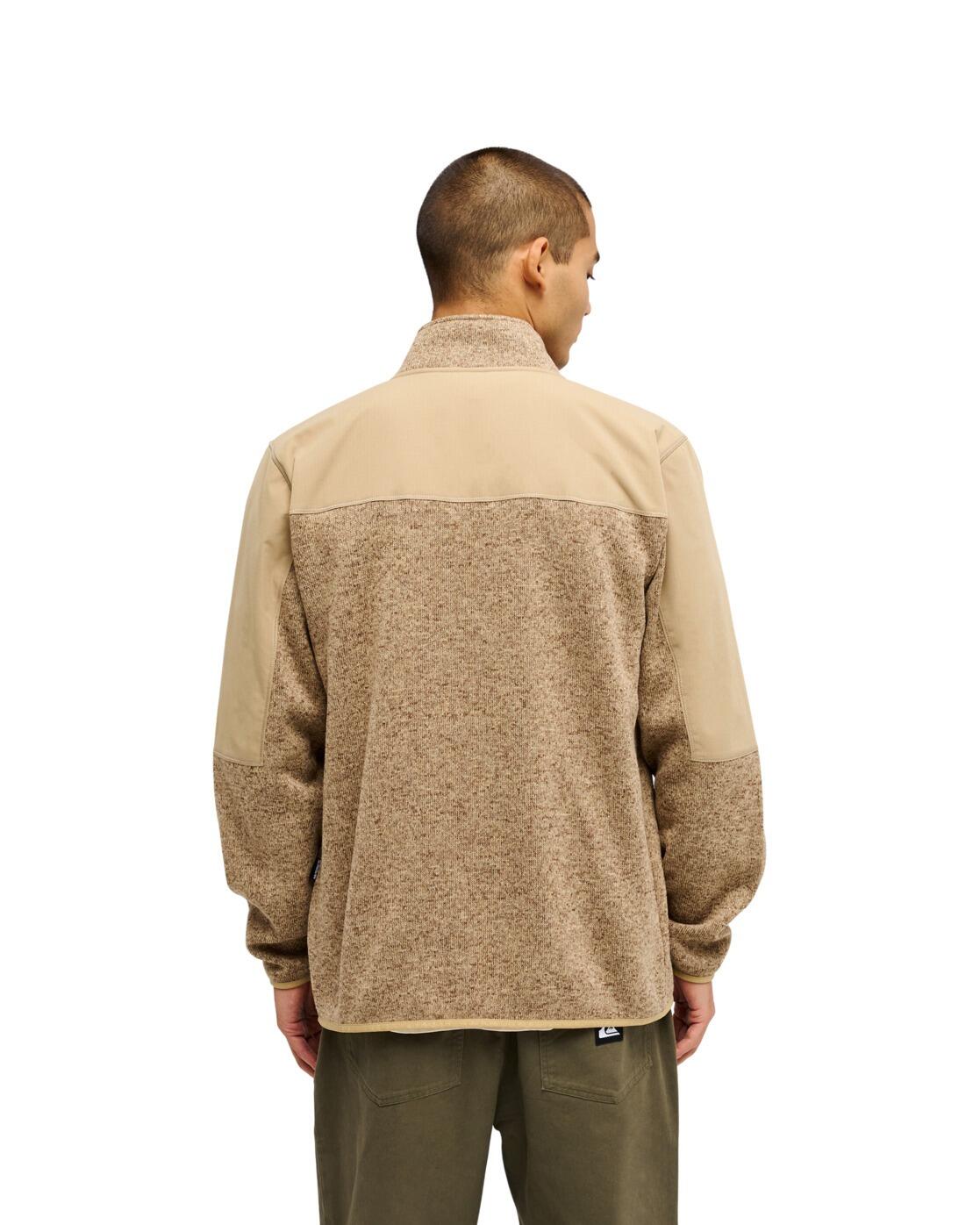 Fleece met Rits KELLER OUTDOOR Braun Heren 2/4