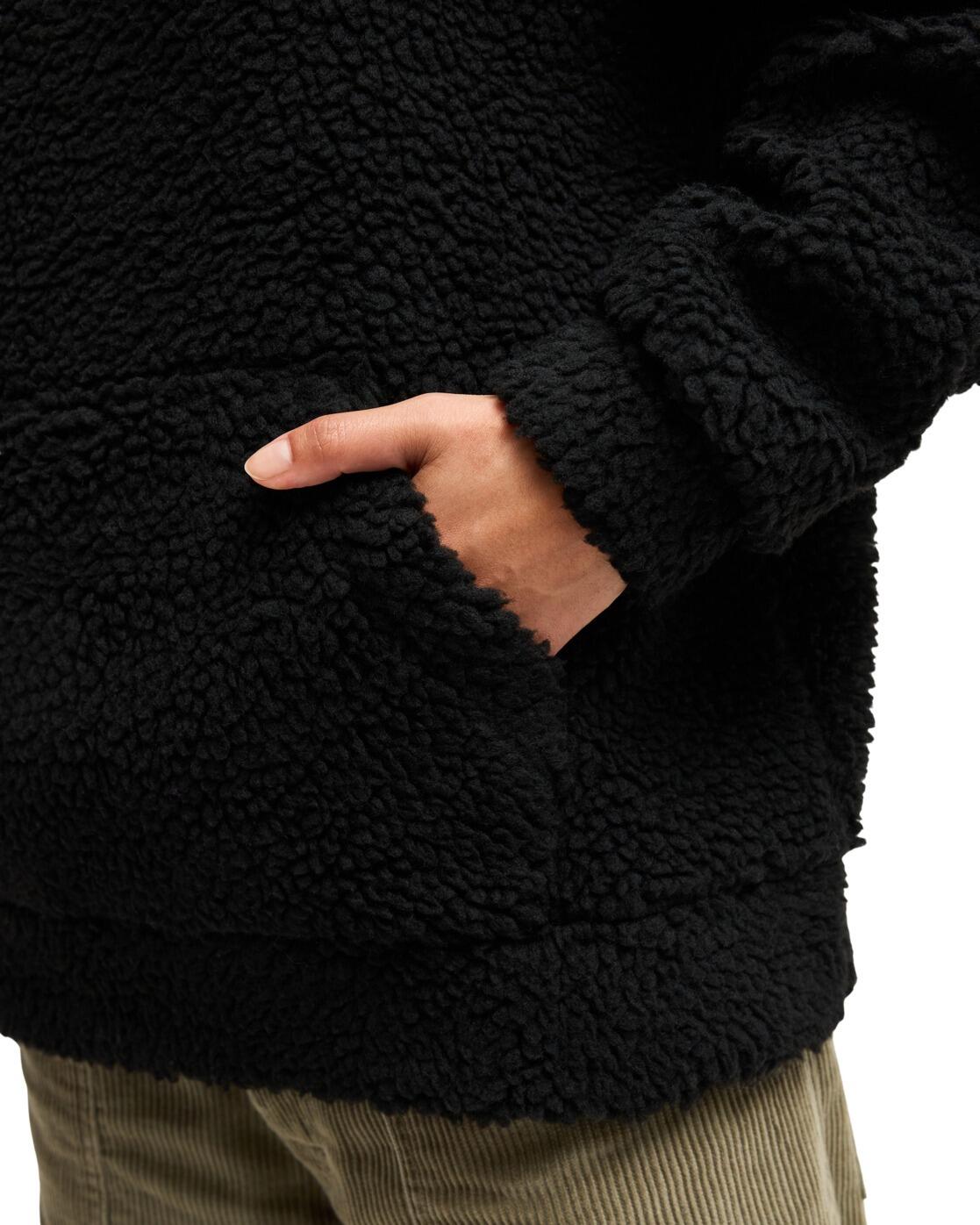 Fleece mit halbem Reißverschluss LIVE OUT LOUD ART Schwarz Dames 4/4