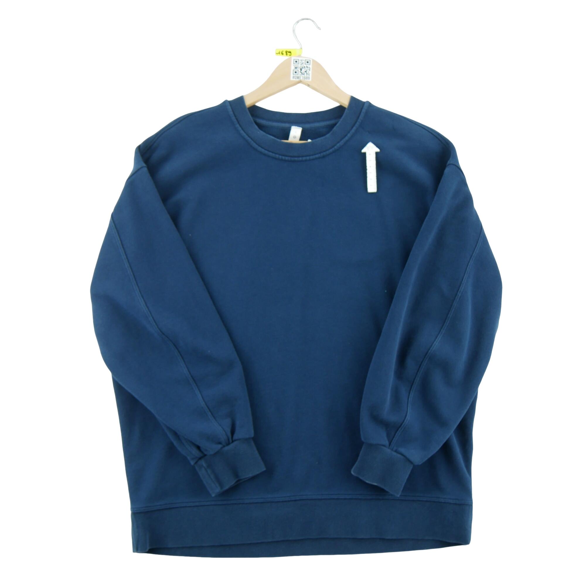 Sudadera mujer oversize acogedora azul marino 5/7