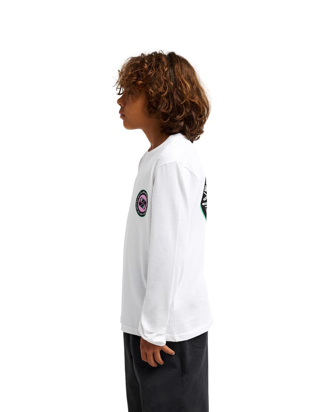 T-shirt met Lange Mouwen EV DUALITY Weiss Jongens 8-16 3/4