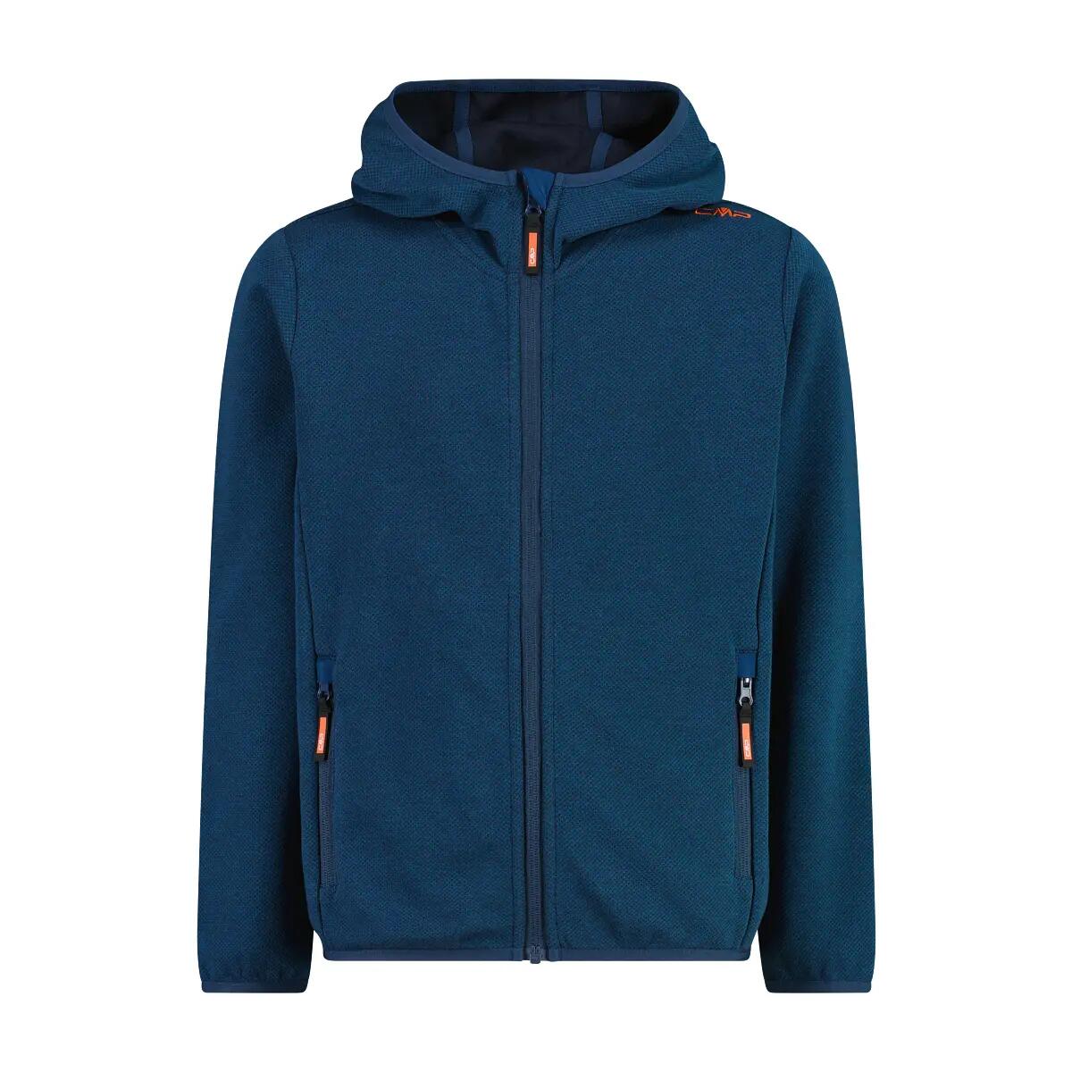 Cmp Camisola De Lã Com Capuz Para Knit-Tech Azul Criança da Decathlon