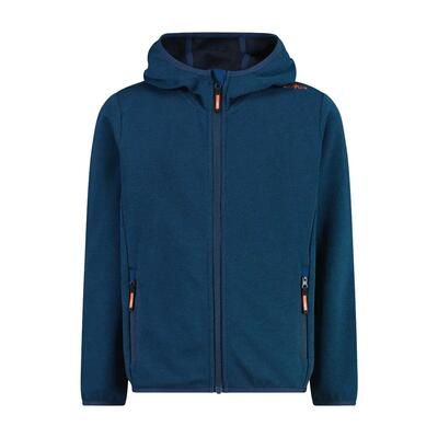 Kinder fleece sweater met capuchon cmp knit-tech
