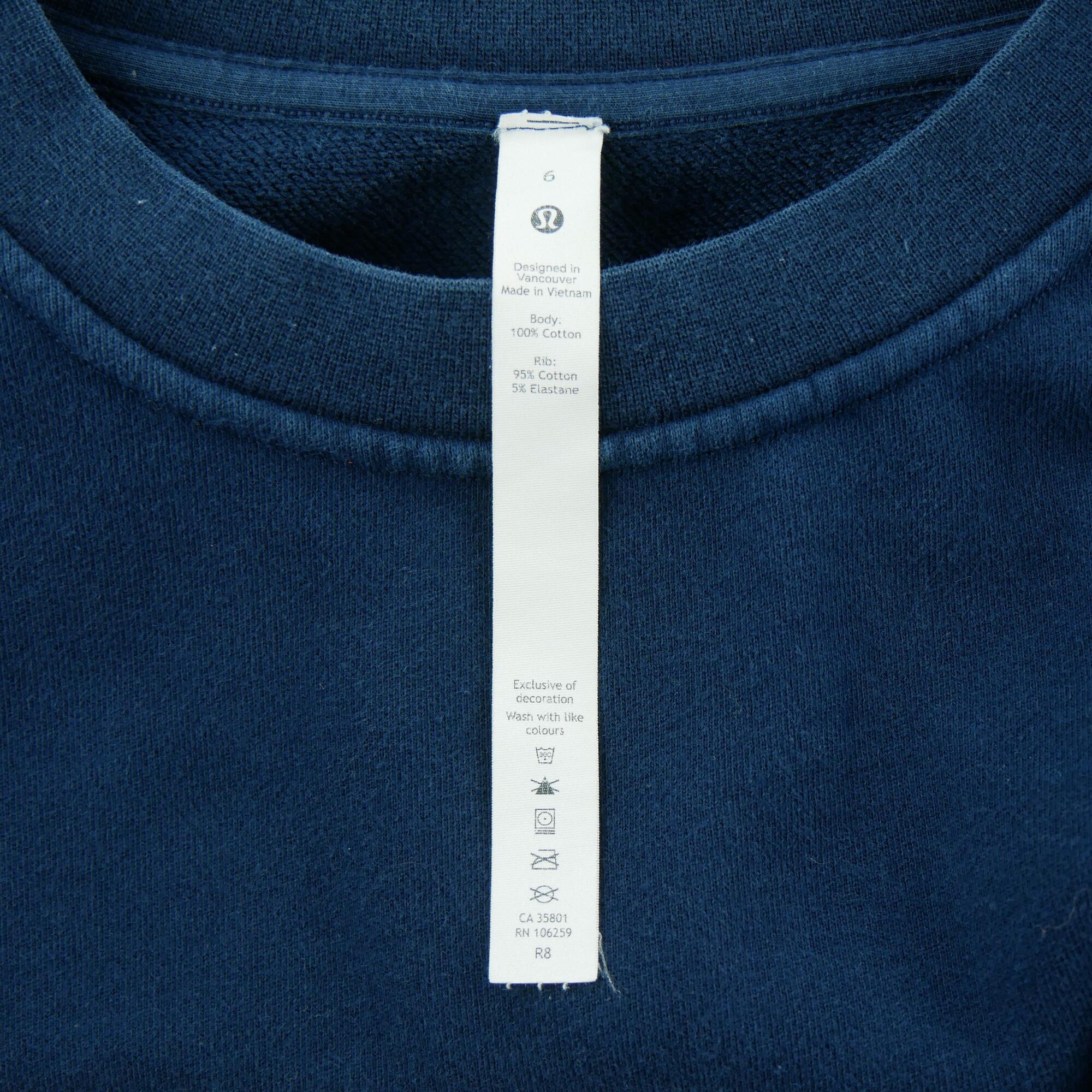 Sudadera mujer oversize acogedora azul marino 7/7