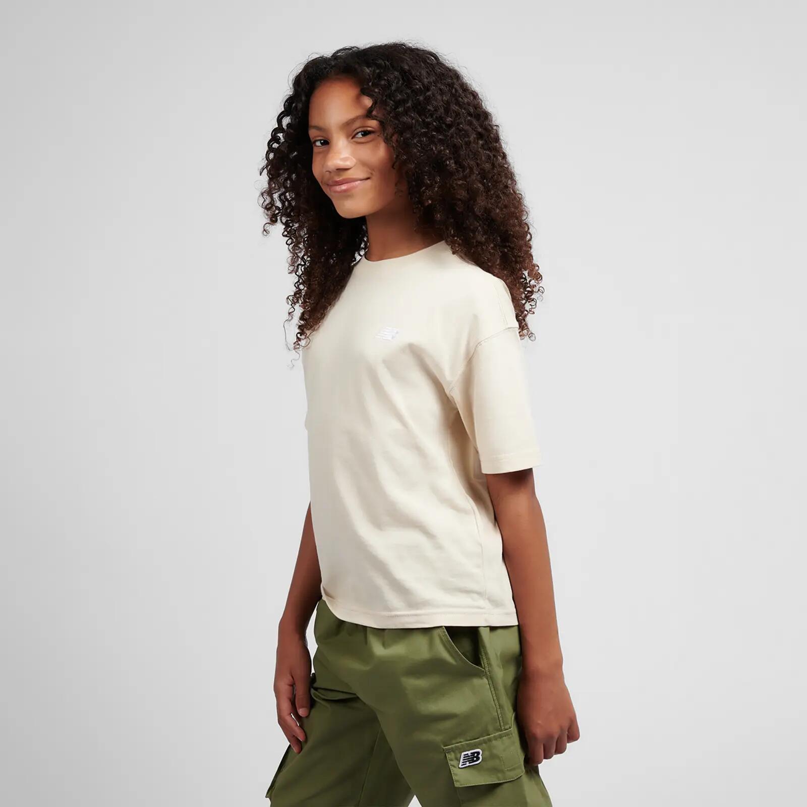 Maglietta New Balance per bambini con logo piccolo, 100% cotone 3/3