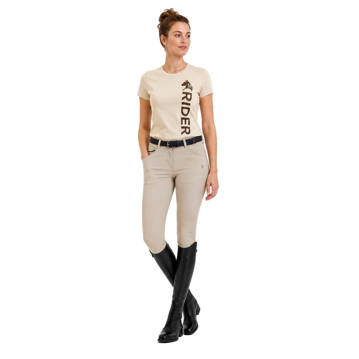 T-shirt My Selleria NATURAL RIDER in cotone per equitazione L 2/3