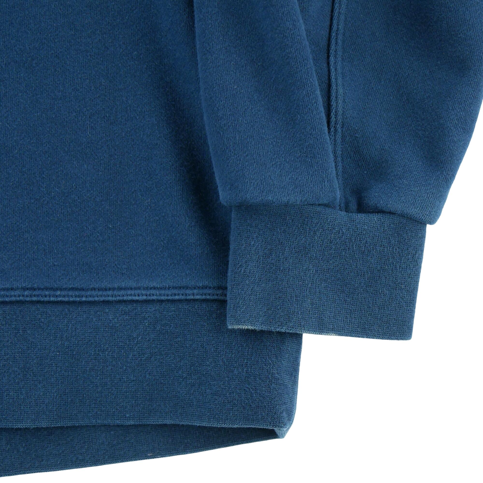 Sudadera mujer oversize acogedora azul marino 4/7