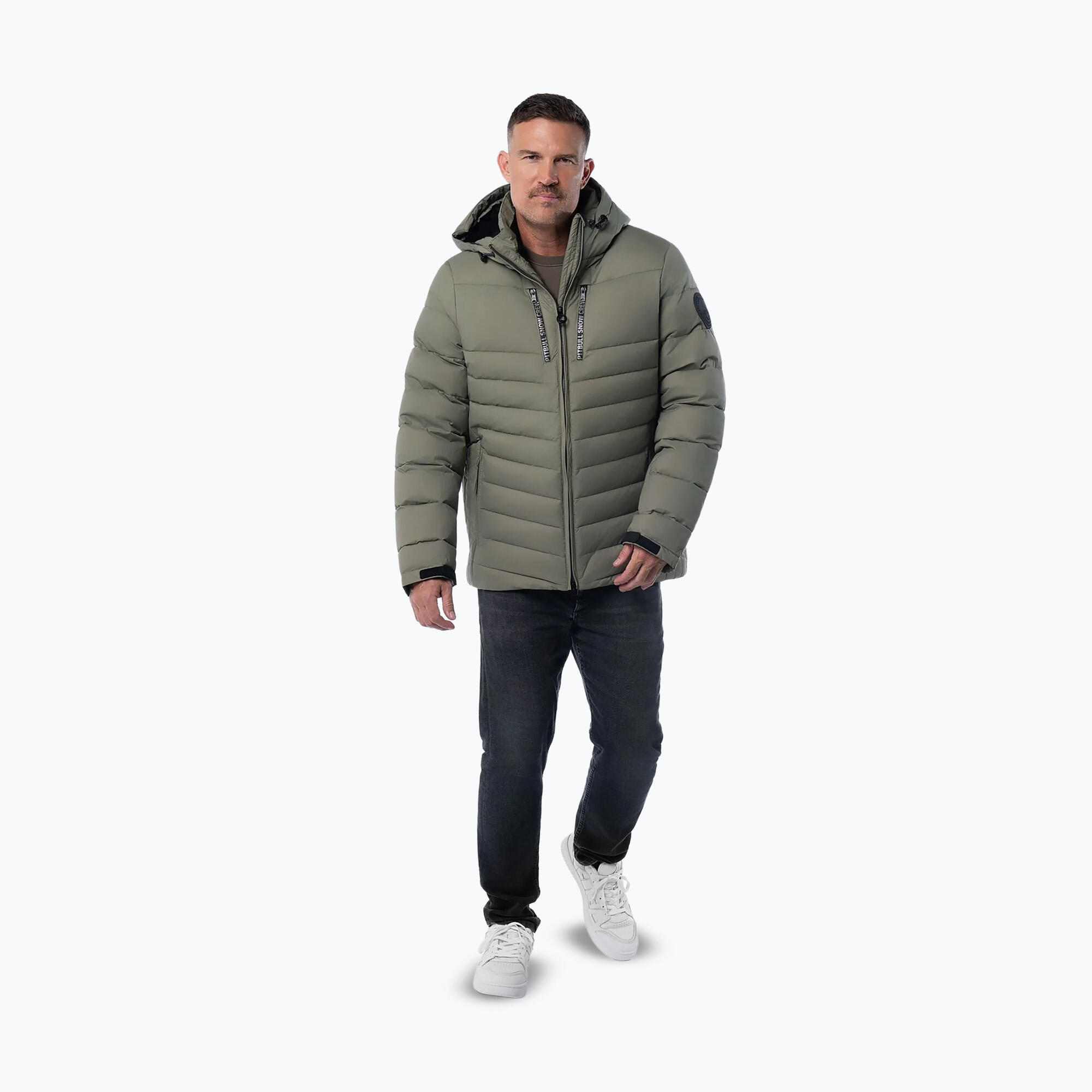 Kurtka zimowa męska Pitbull Crestline Padded Hooded 2/7