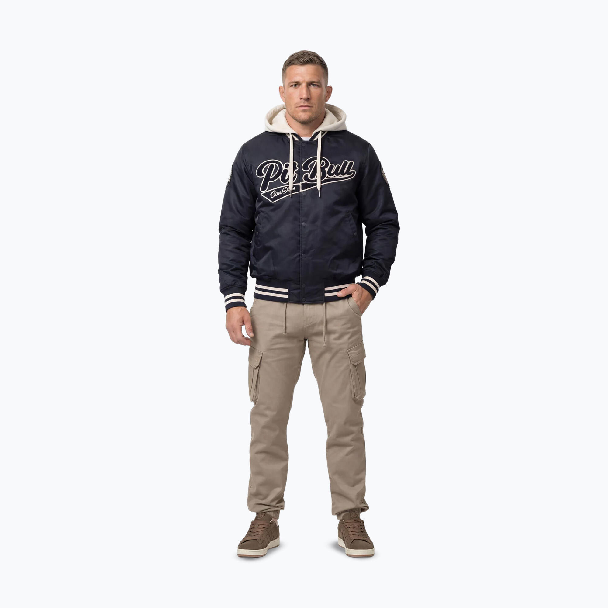 Kurtka męska Pitbull Mason San Diego Baseball Hooded 3/7