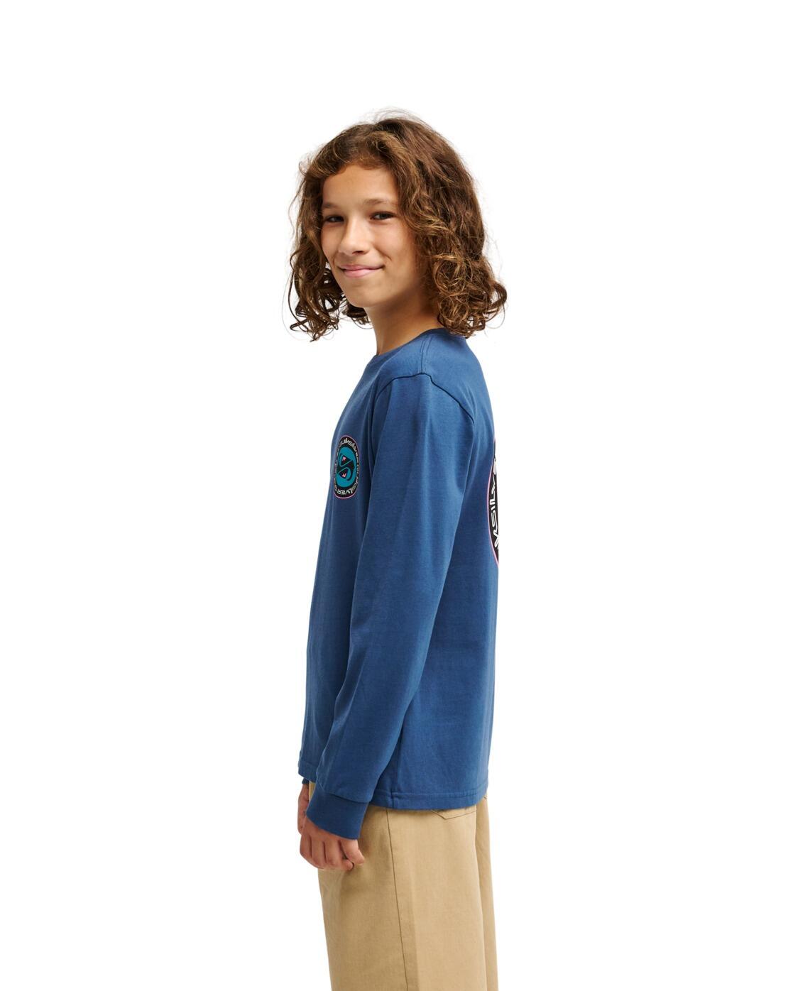 Longsleeve EV DUALITY Blau Junge 3/4