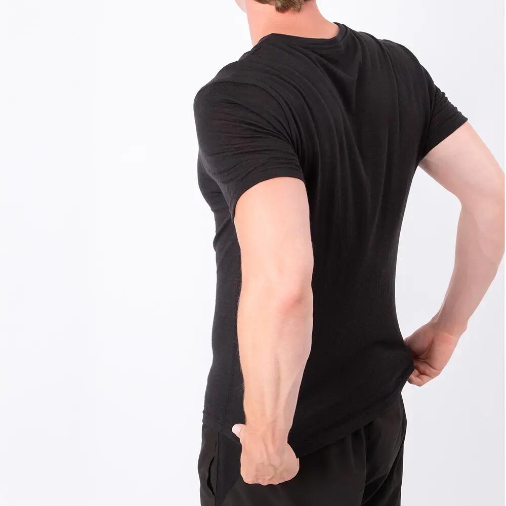 Herren 100% Merino Shirt (Modell: Montreal) Blk S 4/7