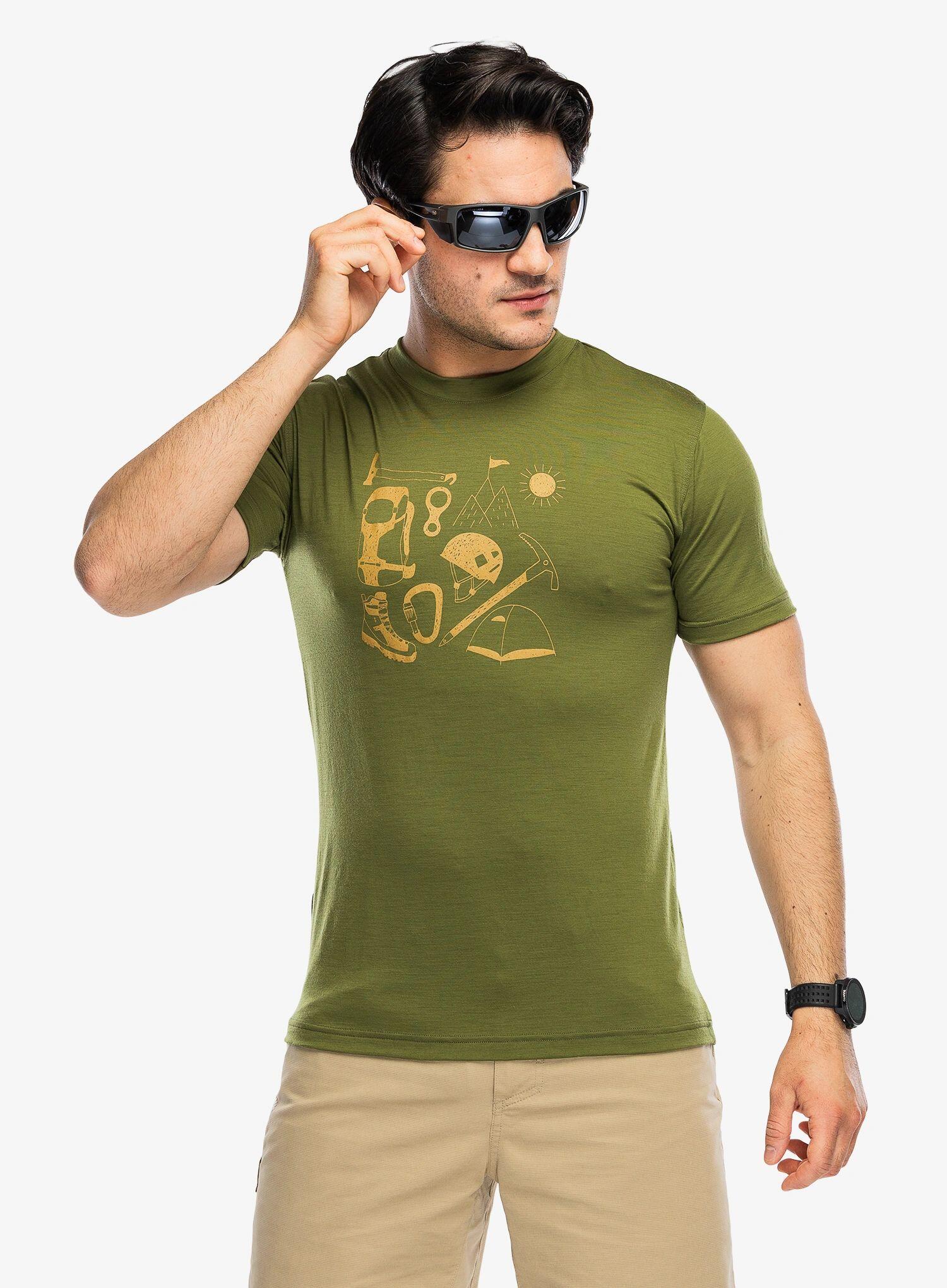 Koszulka merino Sensor Merino Active Hiking Tee SS 2/7