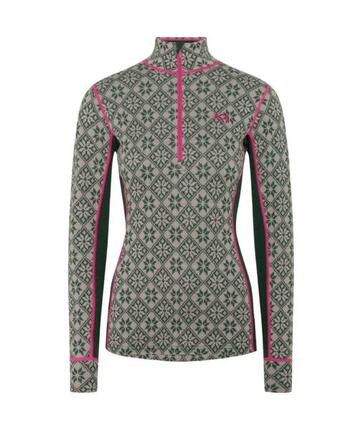KARI TRAA Kari Traa Merino Base Layer Rose Half Zip Thyme