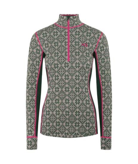 KARI TRAA Kari Traa Merino Base Layer Rose Half Zip Thyme