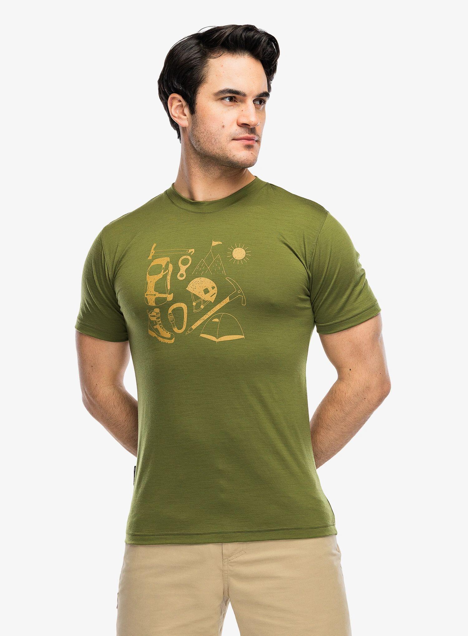 Koszulka merino Sensor Merino Active Hiking Tee SS 5/7
